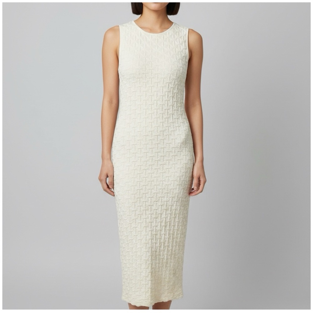 NWT Cache Midi Textured Dress